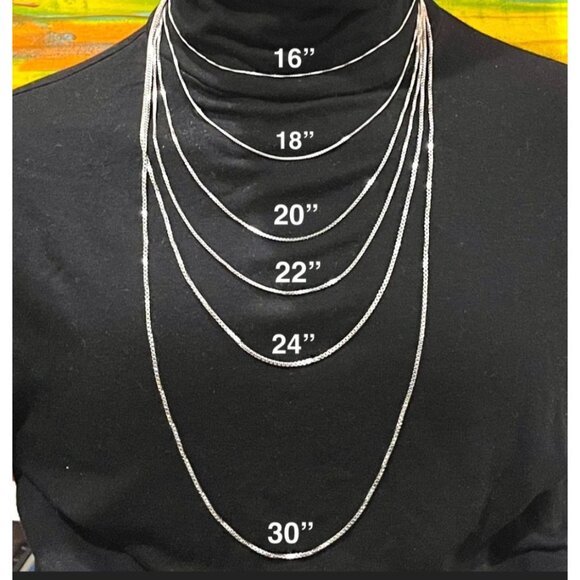 925 Sterling Silver 1mm Snake Chain Necklace 24" Minimalist Jewelry Layering - Picture 4 of 4